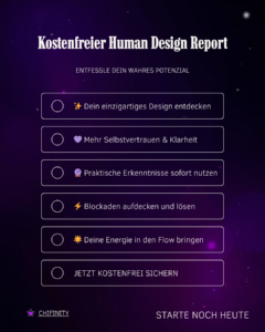 kostenfreier human design report – entfessle dein potenzial